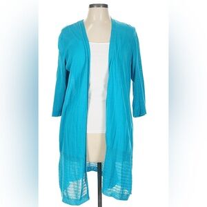 Chico's Vibrant Blue Open-Front Cardigan - Size 2 (Large)